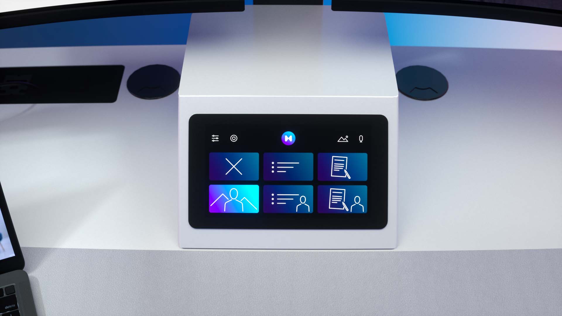 airtime touchscreen controls