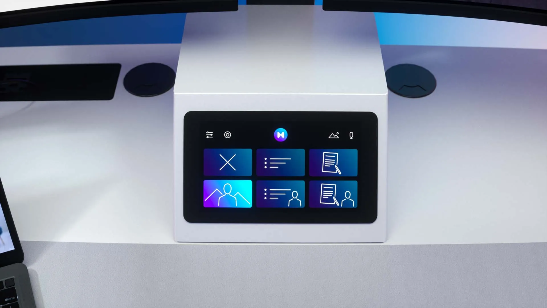 airtime M1 touchscreen interface for easy video production control